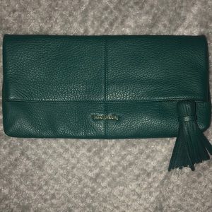 Vera Bradley Elise Clutch- Forest Green